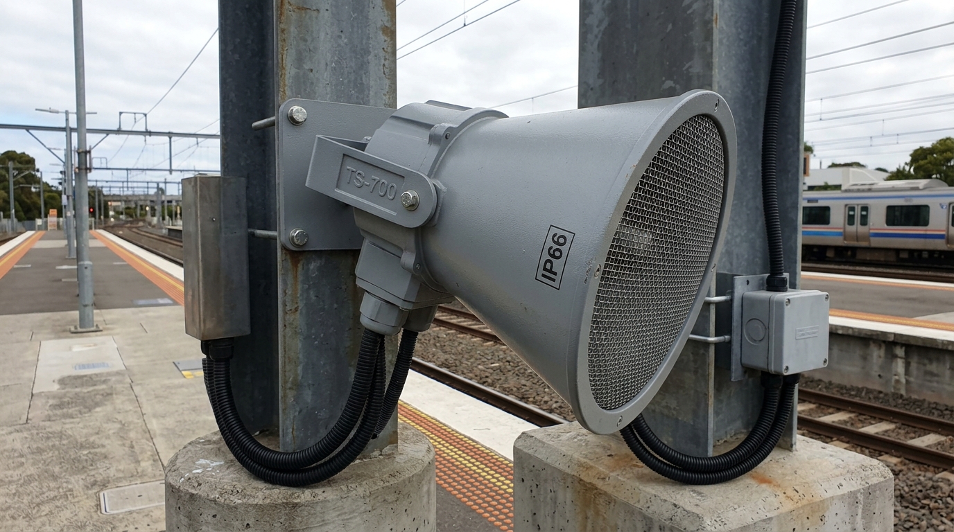 External Trackside Speaker
